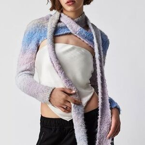 Free People women sz M/L Find Me Now wrap dusty bolero